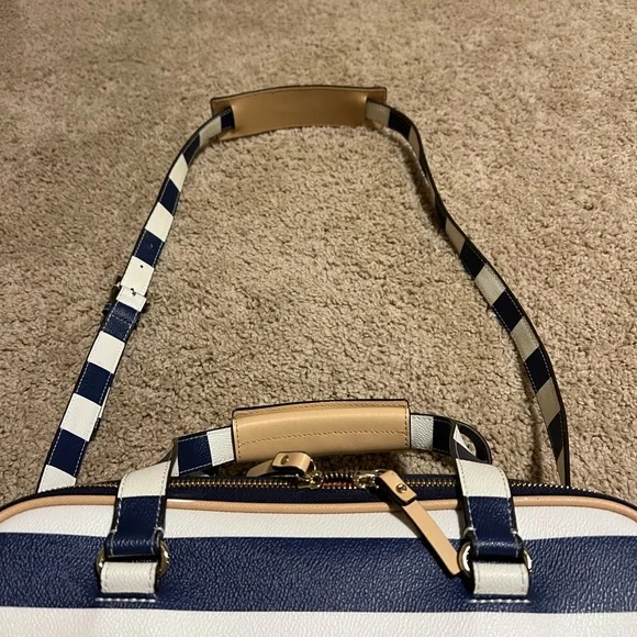 Kate Spade Bon Voyage saffiano leather carry on suitcase and luggage topper set - Picture 13 of 13